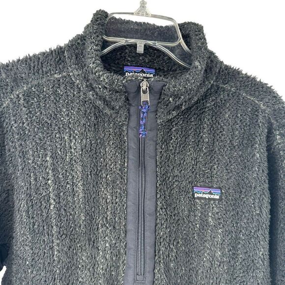 Patagonia High Pile Fleece 1/4 Zip Pullover Sweater Green Mens Size M Outdoor - Picture 3 of 7